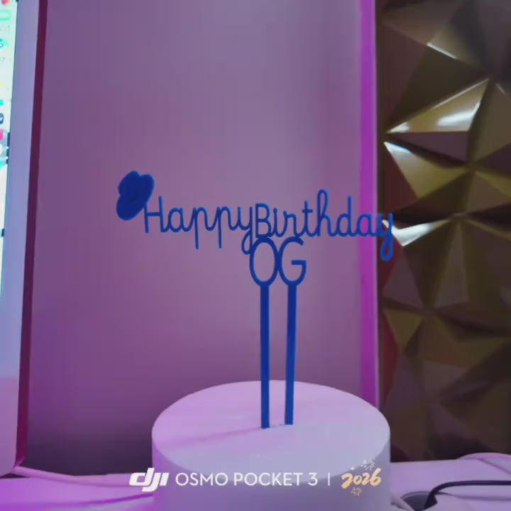 Custom Acrylic Cake Topper